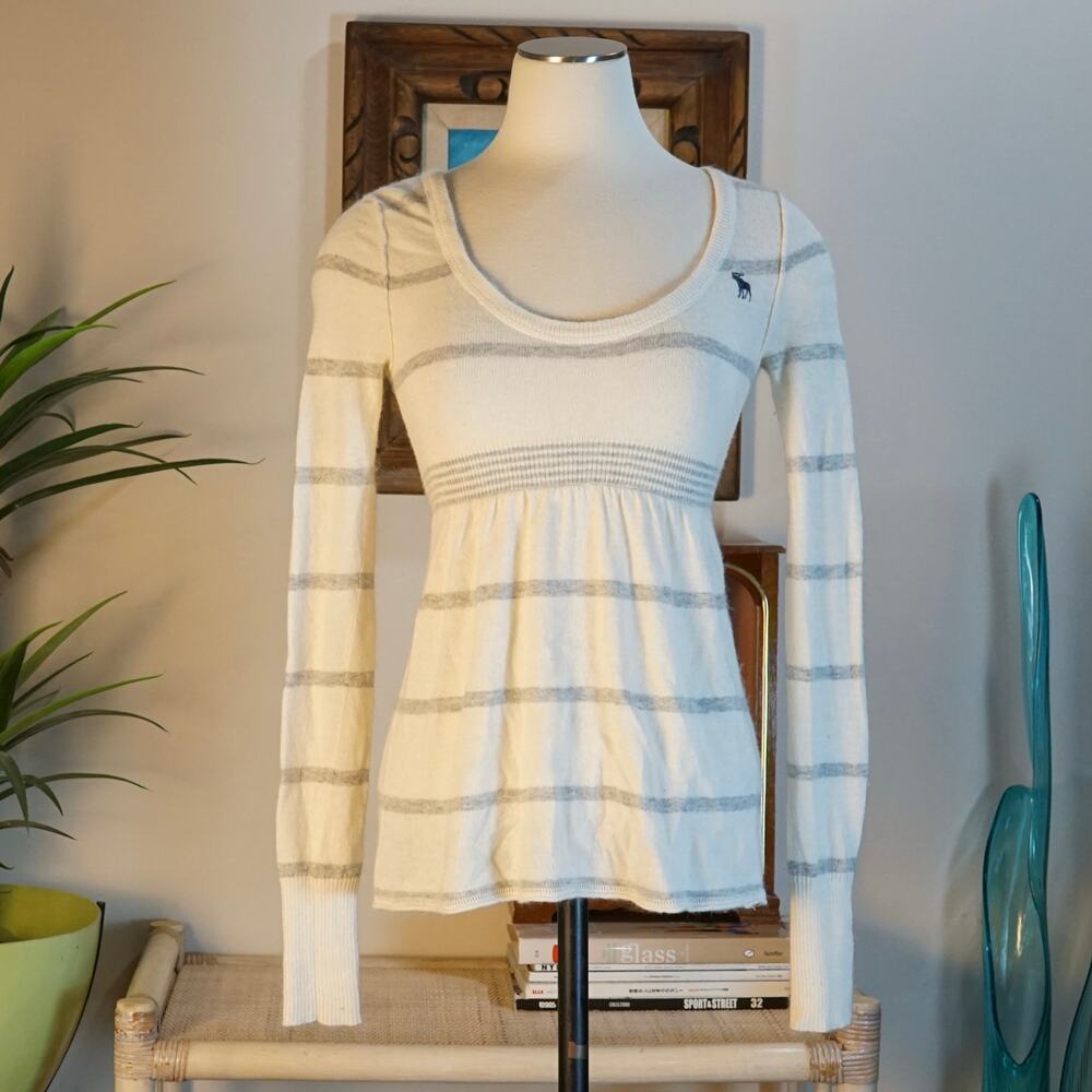 Vintage Abercrombie & Fitch striped knit sweater M